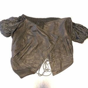 designer lambskin leather wrap